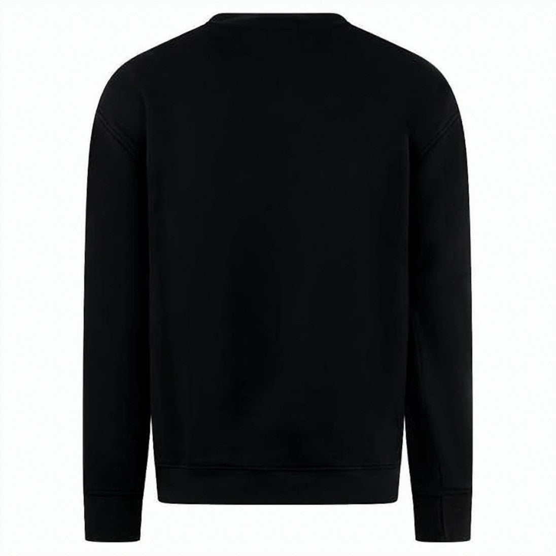 Malbon Long-Sleeve Black Tee With Subtle Logo And Fitted Cuffs