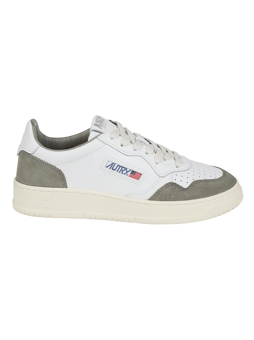 Autry Medalist Low Leather-Suede Low-Top Sneakers