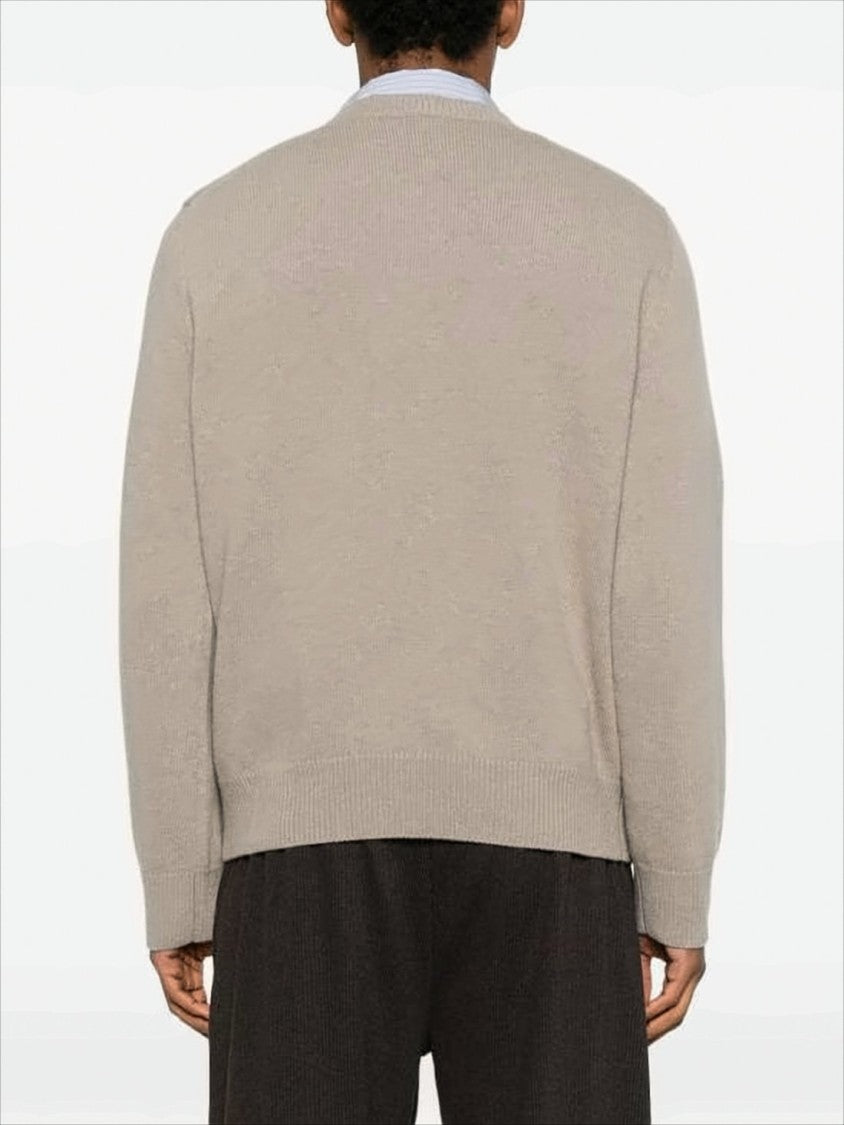 Loewe Relaxed Fit Wool Sweater With Logo Embroidery