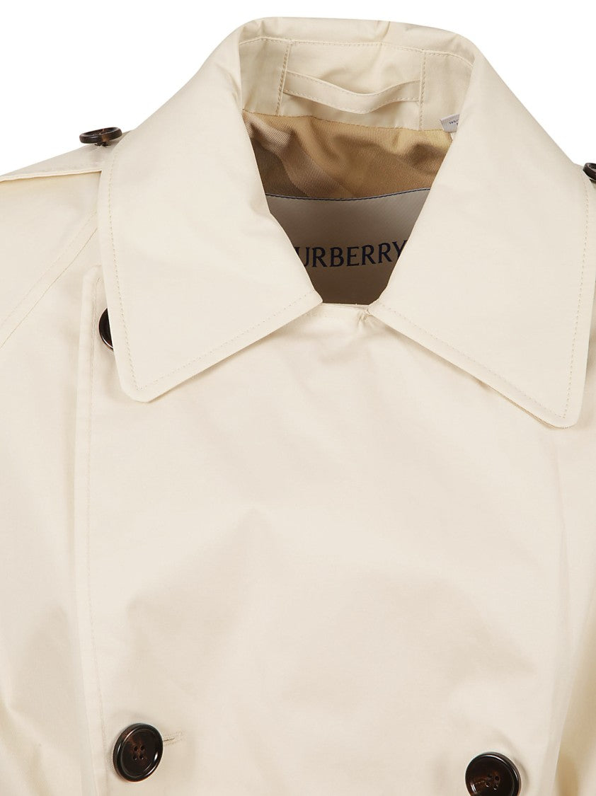 Burberry Double-Breasted Cotton Trench Coat