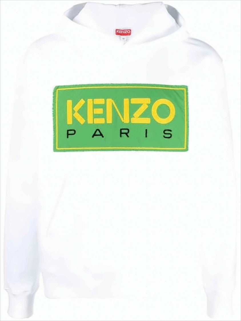 Kenzo Hoodie With Bold Patch And Relaxed Fit
