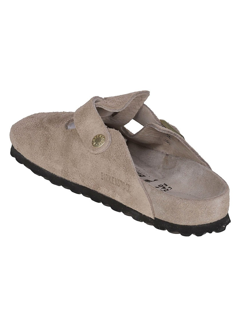 Birkenstock Boston Exq Suede Slip On Sandals