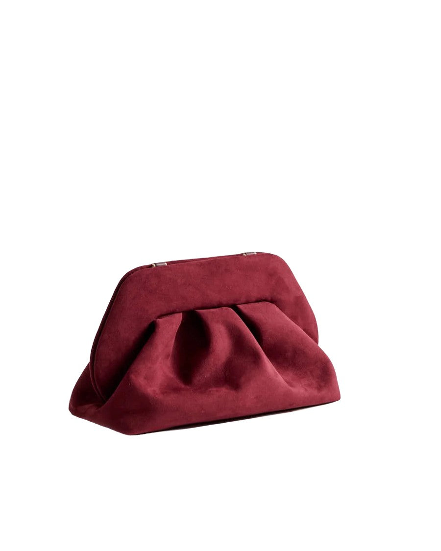 Themoirè Tia Suede Bag In Prune