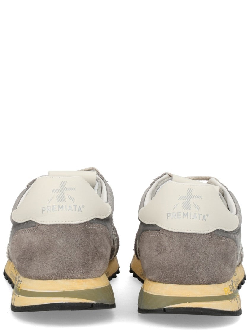 Premiata Lucy Muted Grey Suede Sneakers
