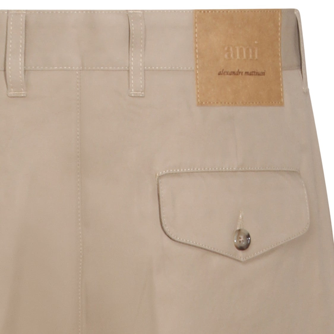 Ami Paris Tailored High-Waist Pleated Trousers