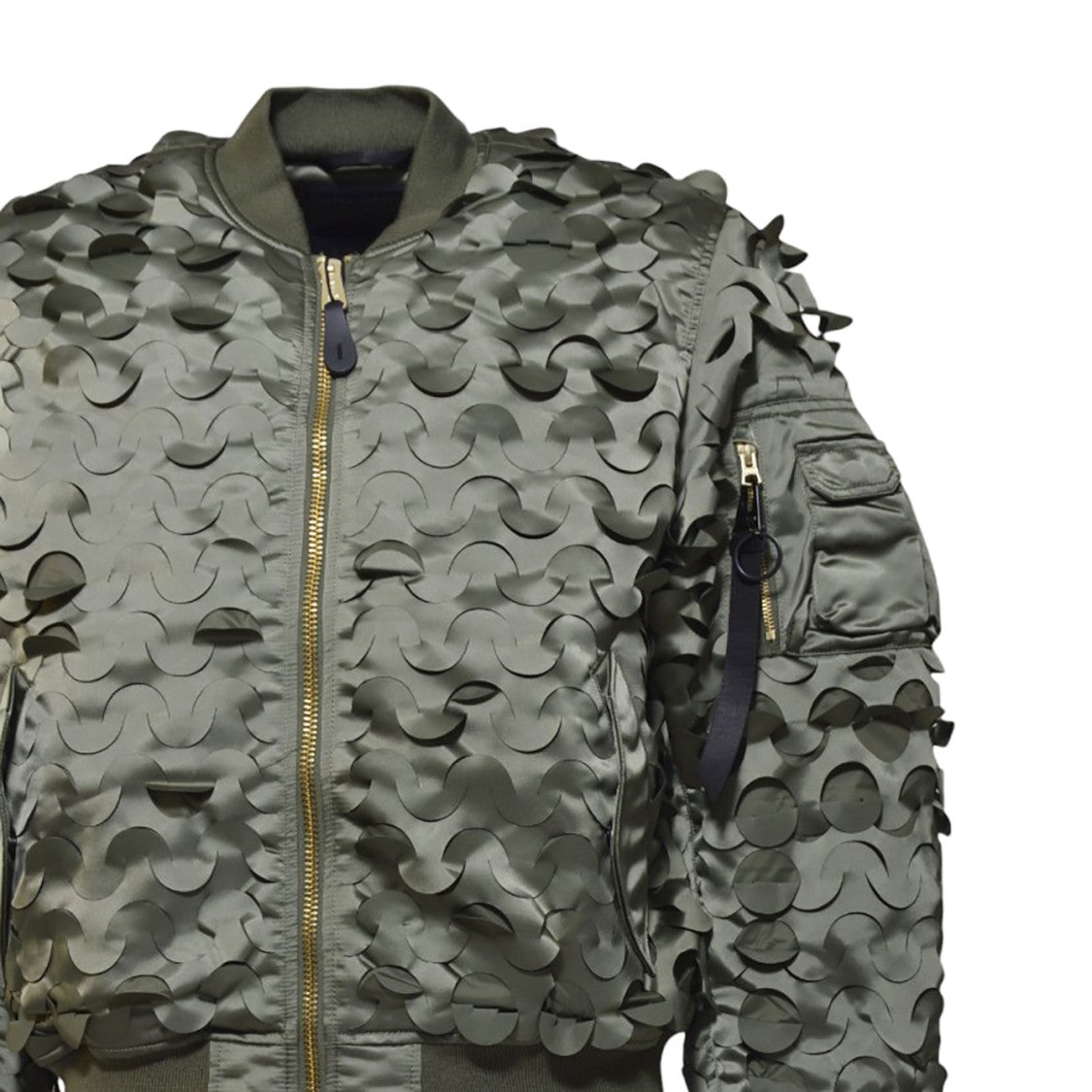 Alpha Industries Textured Olive Green Ma-1 Ulcans Flight Jacket