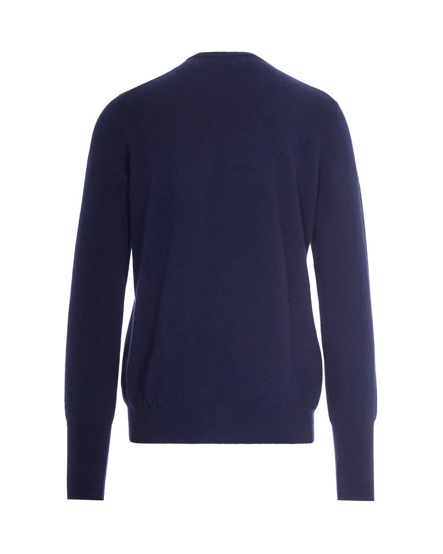 Ballantyne Navy Blue Cashmere Sweater