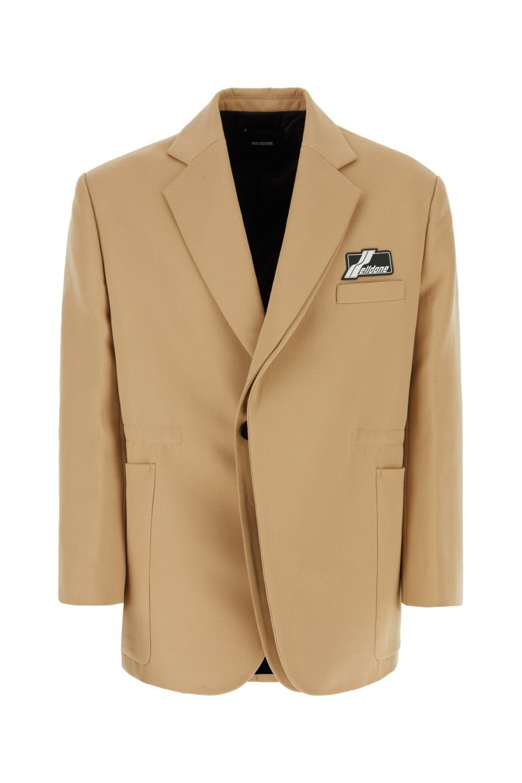 We11 Done Cropped Boxy Blazer With Wide Lapels