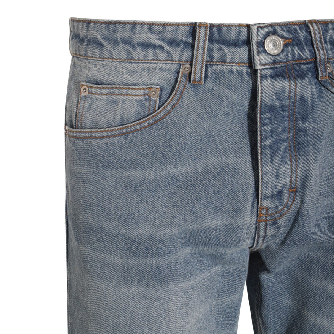 Ami Paris Blue Cotton Jeans