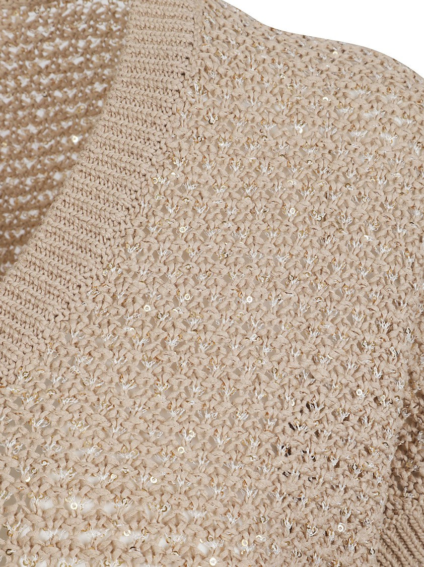 Fabiana Filippi Short-Sleeve Knit Top