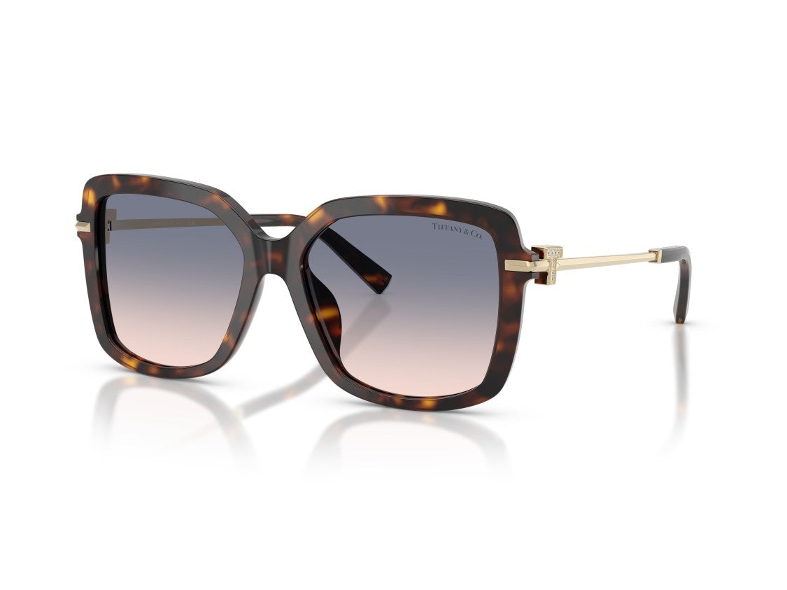 Tiffany & Co. Tortoiseshell 0Tf4252b Acetate Oversized Square Sunglasses