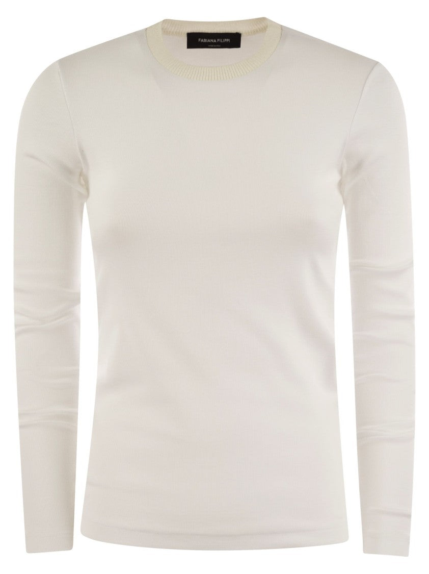 Fabiana Filippi Long-Sleeved T-Shirt In Jersey