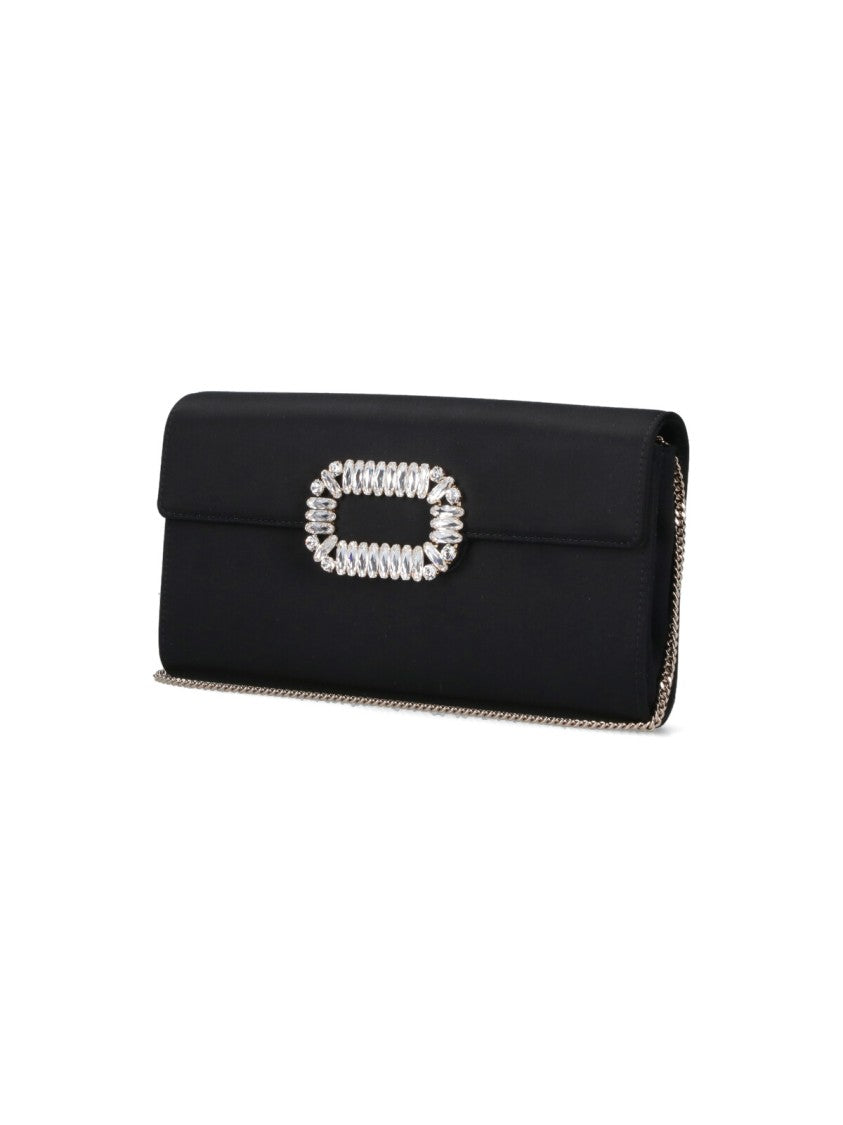 Roger Vivier Rectangular Pouch With Gold Chain