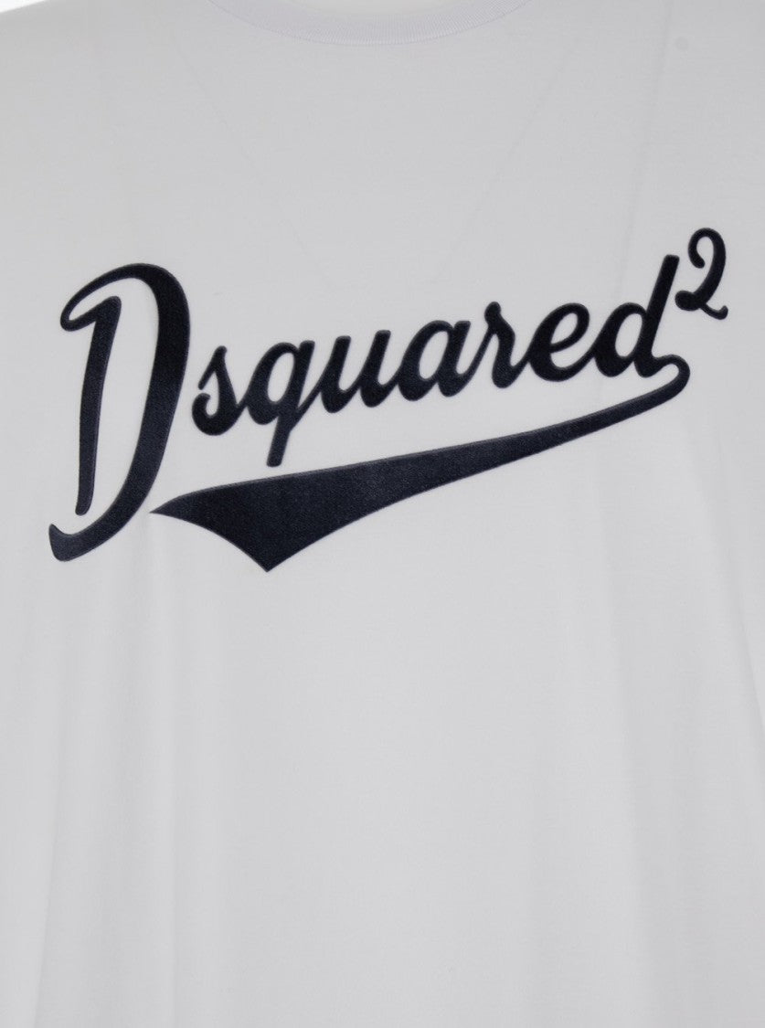 Dsquared2 Short-Sleeve T-Shirt With Bold Cursive Logo