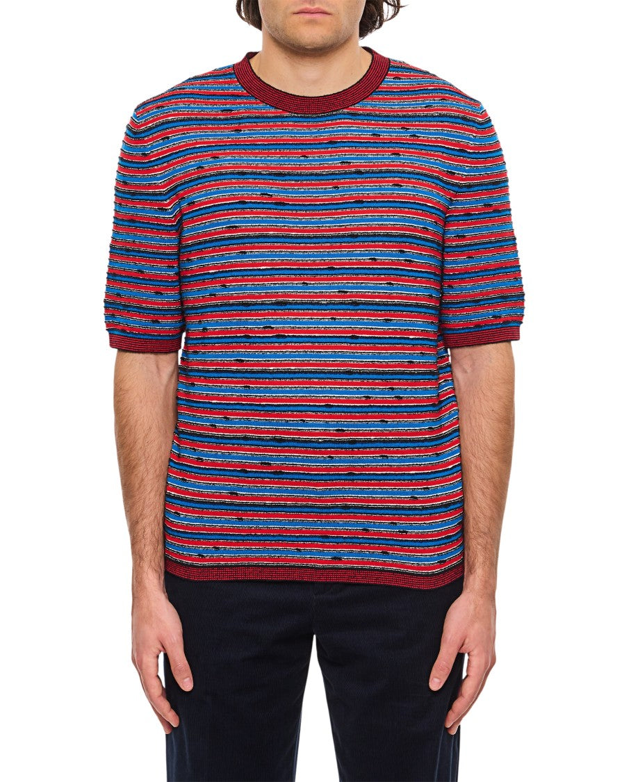 Bottega Veneta Multicolor Striped Crew-Neck T-Shirt