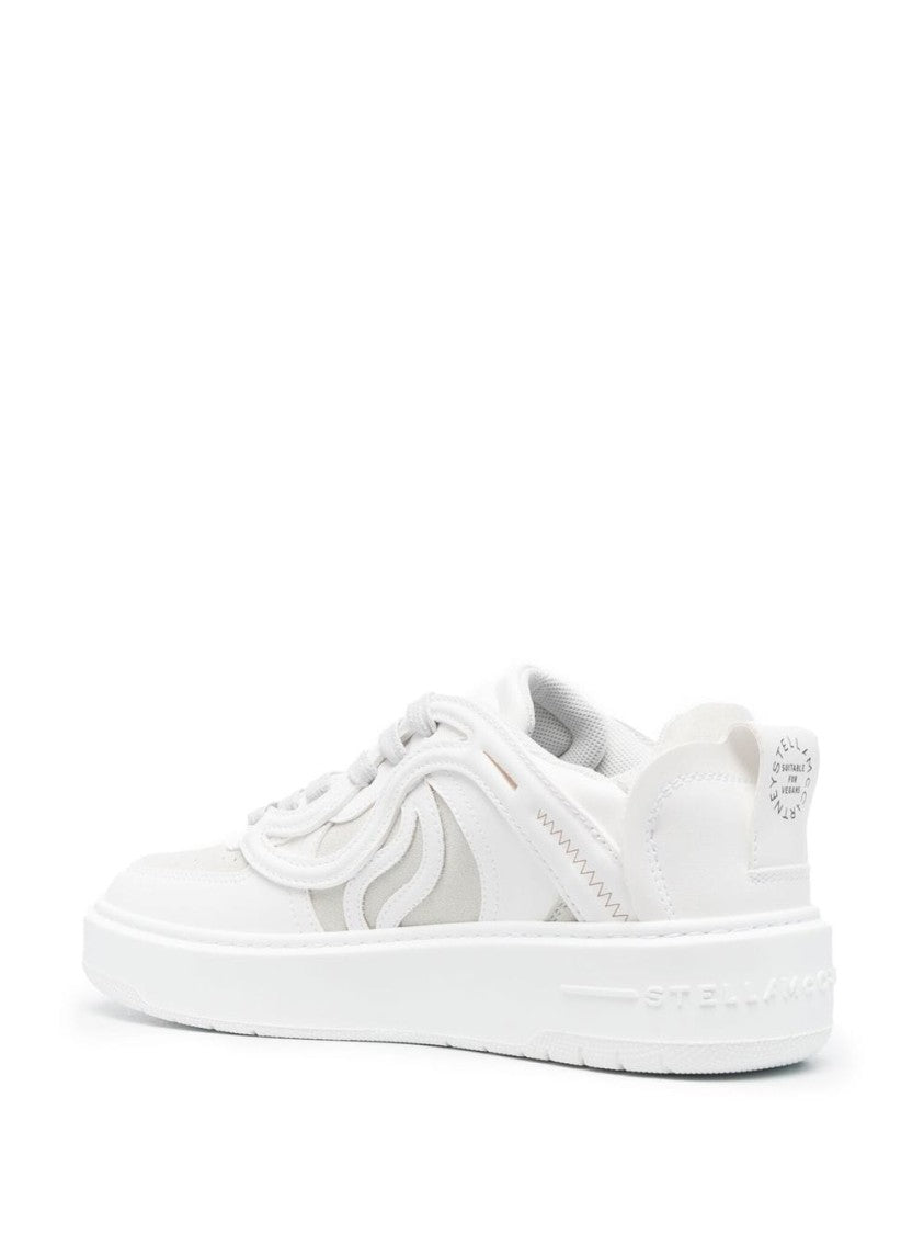 Stella Mccartney White S-Wave 1 Vegan Leather Sneakers