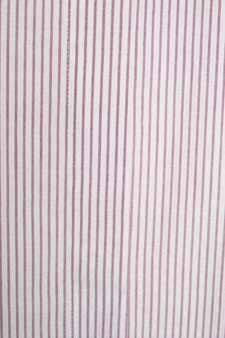 Himon's Vertical Striped Long Sleeve Shirt With Classic Collar