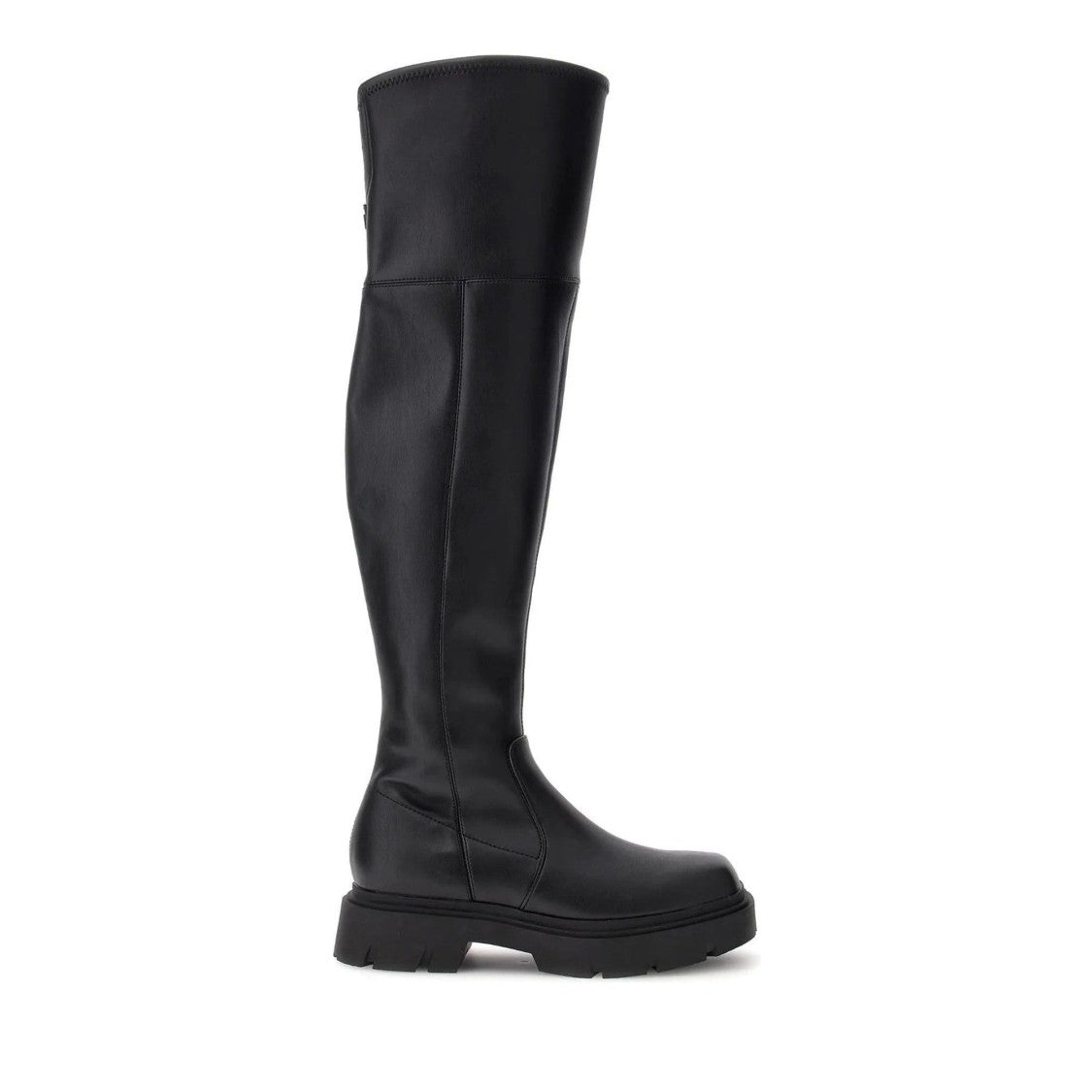 Guess Black Rassa Dress High-Shaft Chunky Sole Ankle Boots
