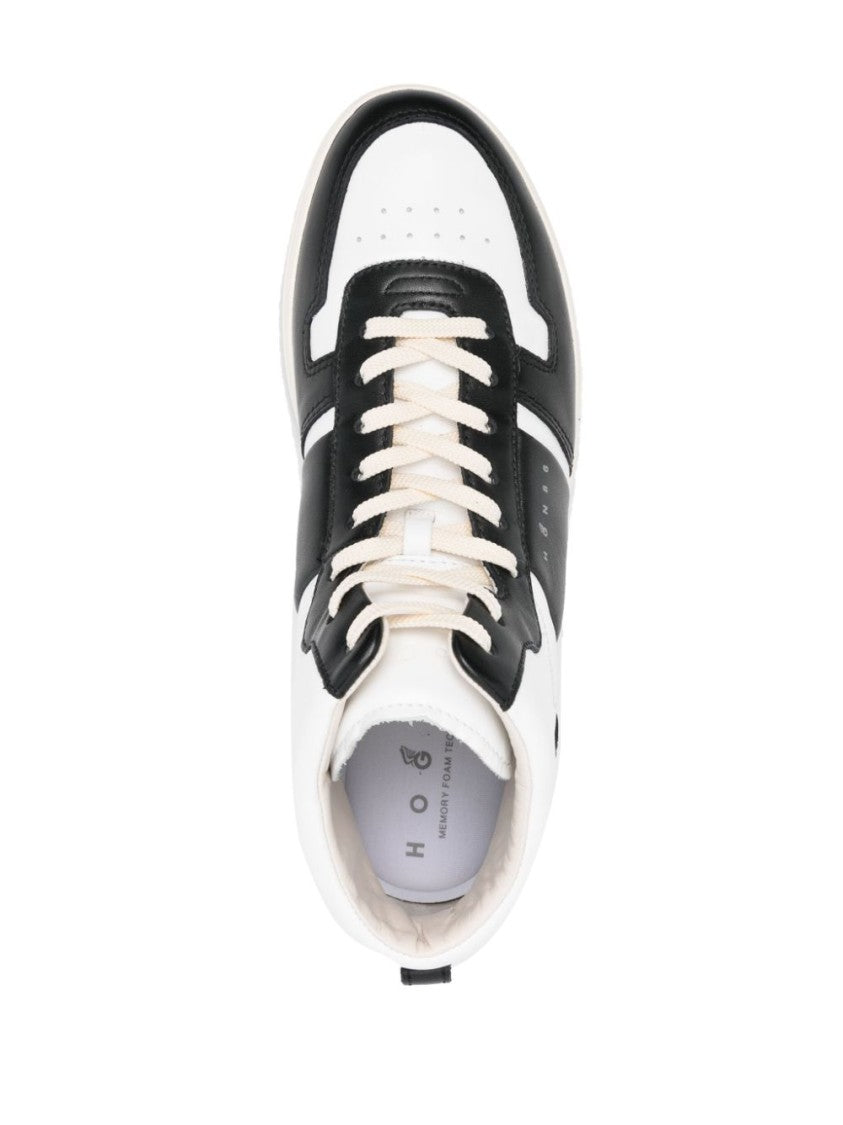 Hogan High-Top Sneakers With Padded Collar And Lace-Up Closure