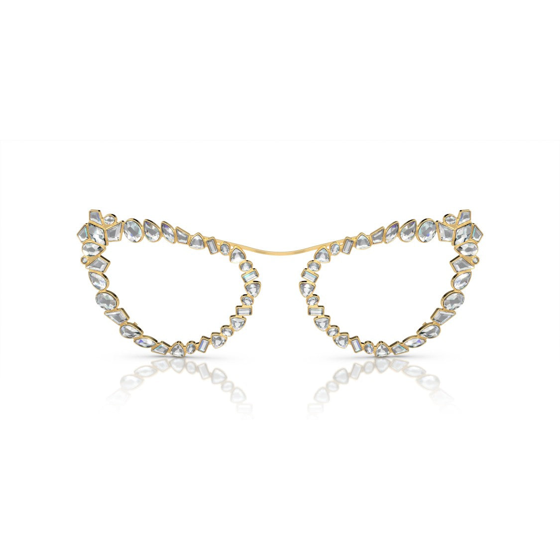 Swarovski Cat-Eye Sunglasses With Crystal Embellishments