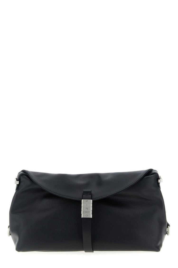 Pinko Saddle Baguette Shoulder Bag – Black
