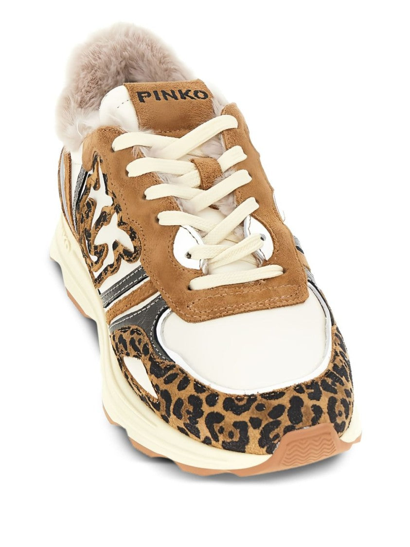 Pinko Leopard Print Sneakers