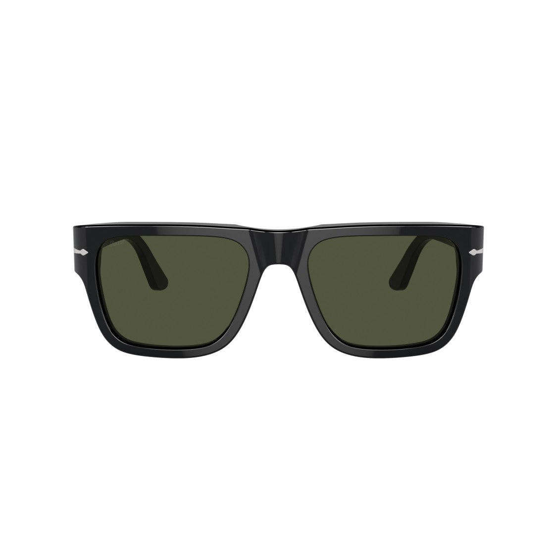 Persol 0Po3348s Bold Rectangular Acetate Sunglasses With Silver Arrow Detail