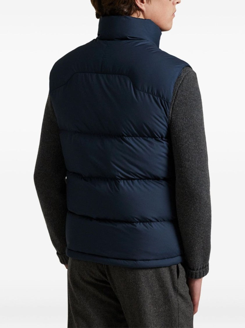 Polo Ralph Lauren Sleeveless Puffer Jacket With High Collar And Quilted Design
