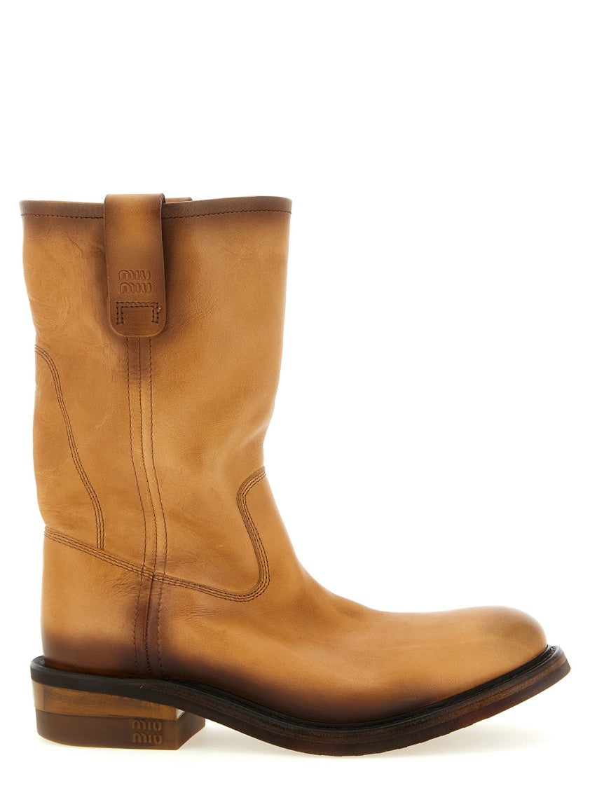 Miu Miu Foule Ankle Boots