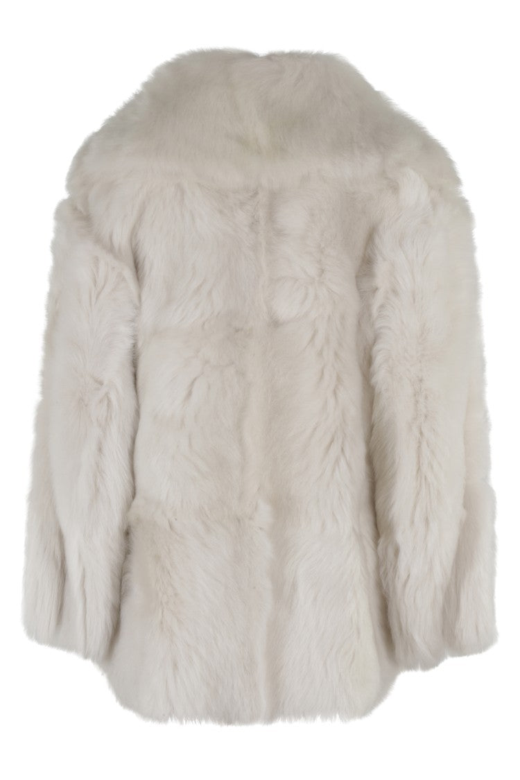 Blancha Toscana Shearling Jacket With Wide Lapel