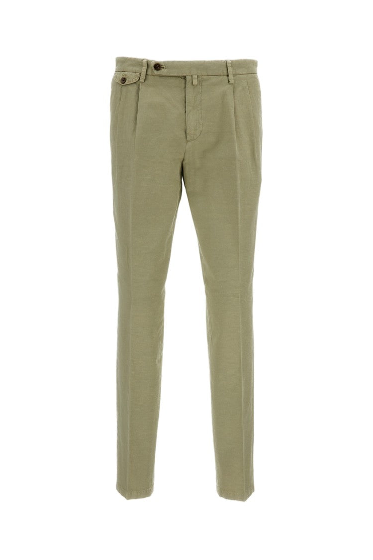 Briglia 1949 Green Slim Distressed Trousers