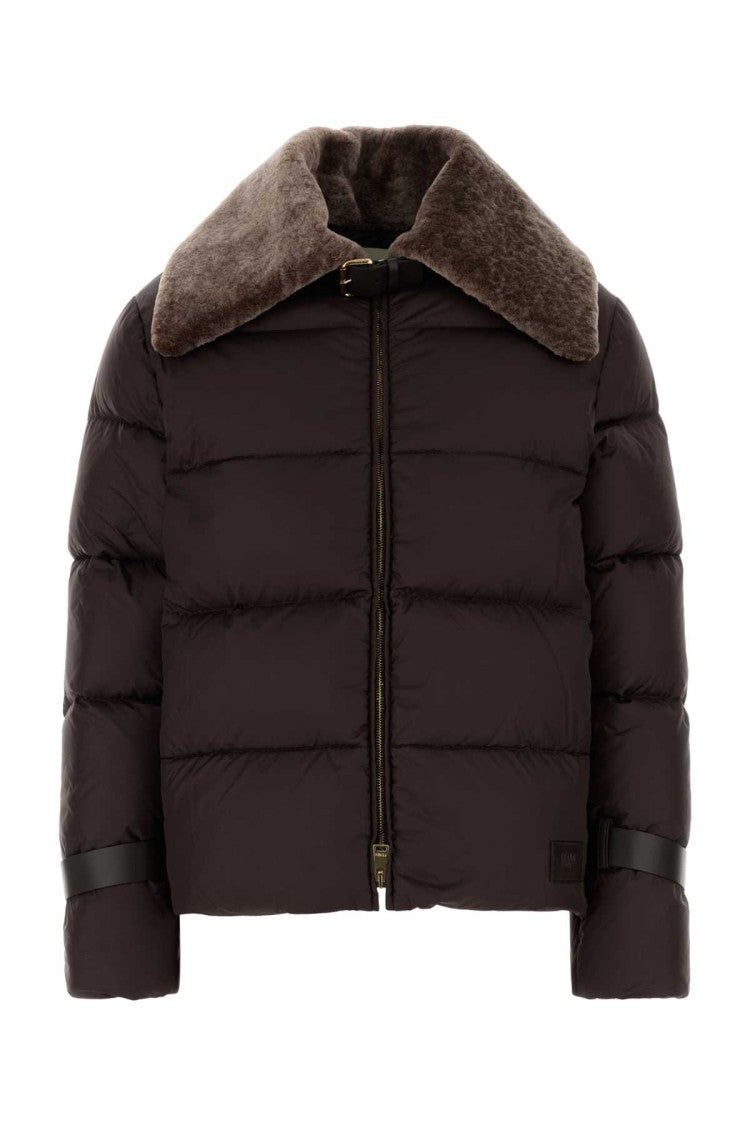 Fendi Chocolate Polyester Down Jacket