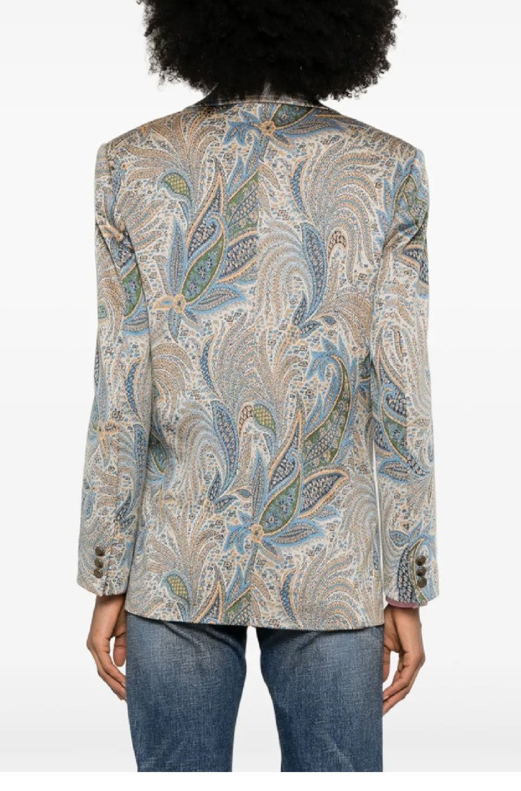 Etro Double-Breasted Paisley Pattern Etro Jacket