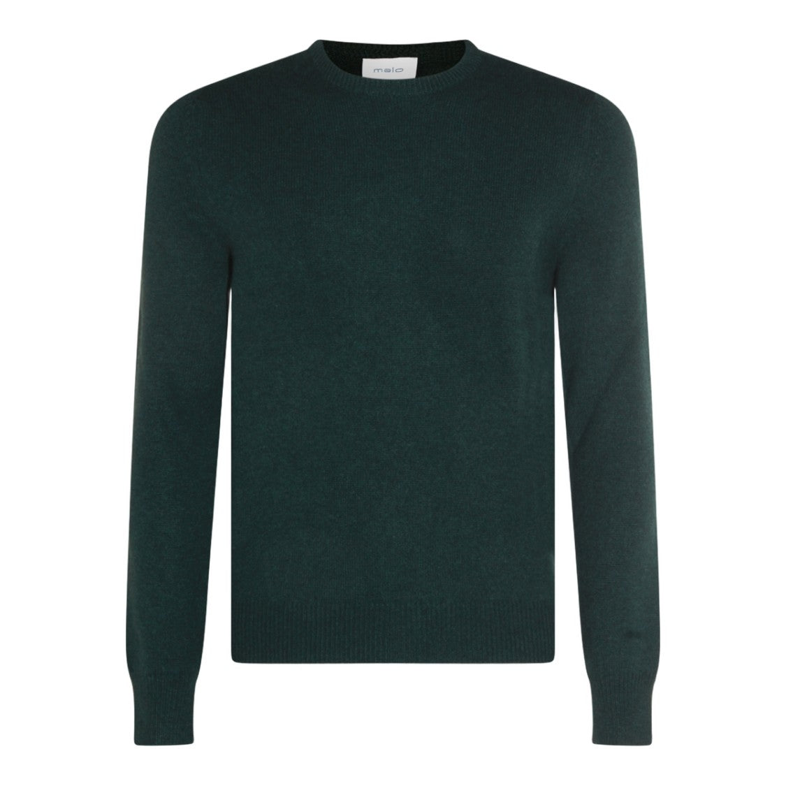 Malo Fine Knit Sweater With Classic Crew Neckline