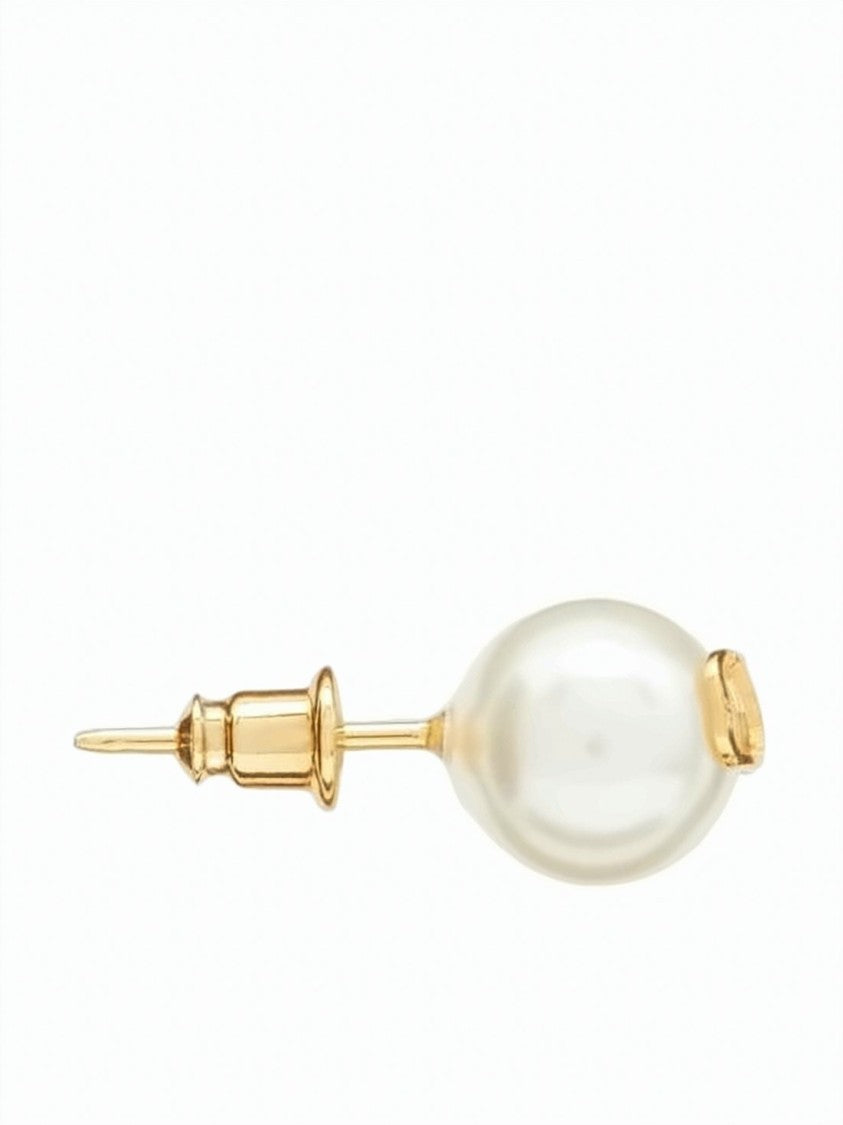 Valentino Garavani Oval-Shaped Gold-Tone Brass Earrings