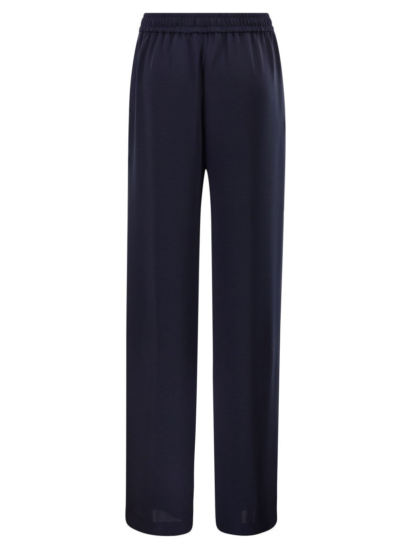 Herno Flowing Wide-Leg Trousers With Drawstring
