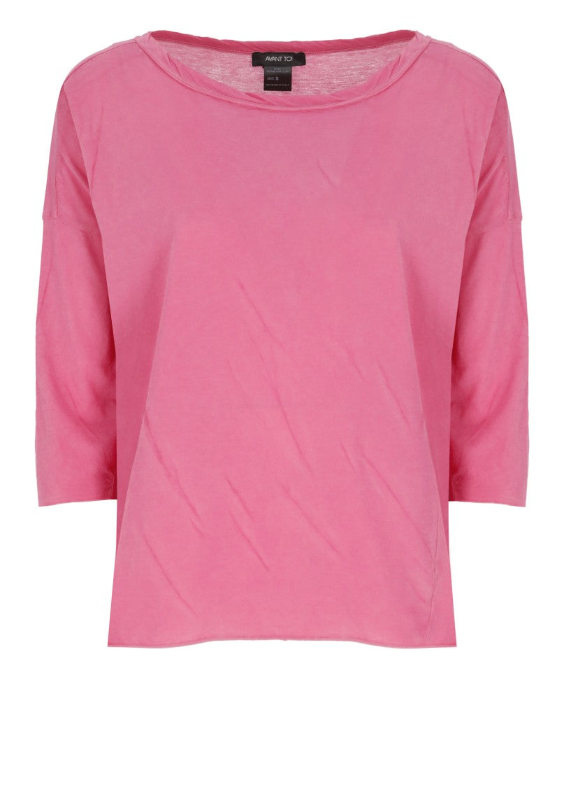 Avant Toi Fuchsia Cotton T-Shirt