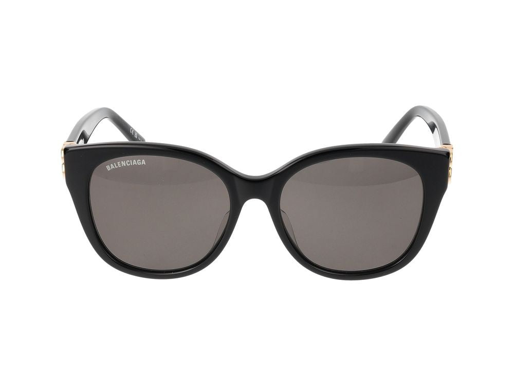 Balenciaga Black Bb0103sa Acetate Oversized Cat-Eye Sunglasses