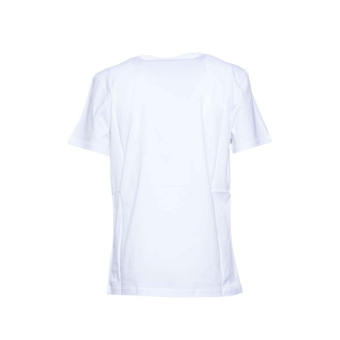 Moschino White Cotton T-Shirt With Loop Print