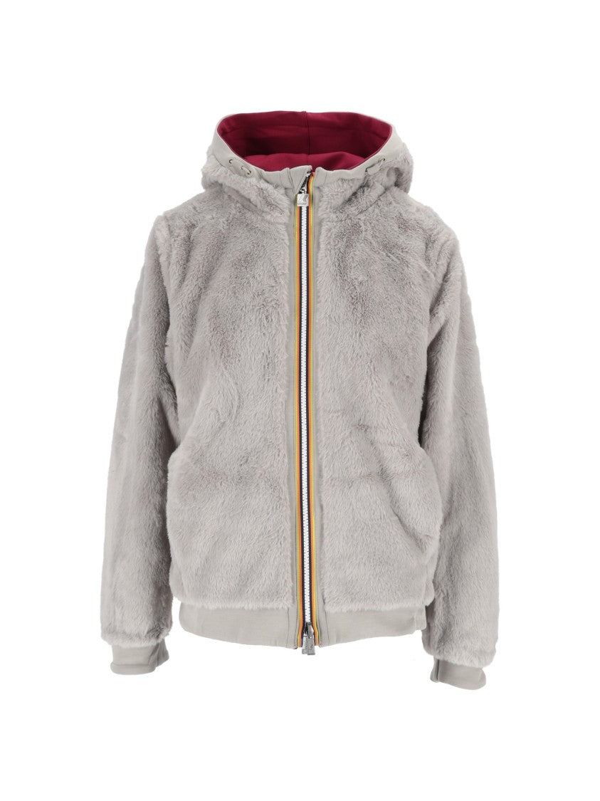 K-Way Deva Light Spacer Fur Reversible Plush Double Jacket