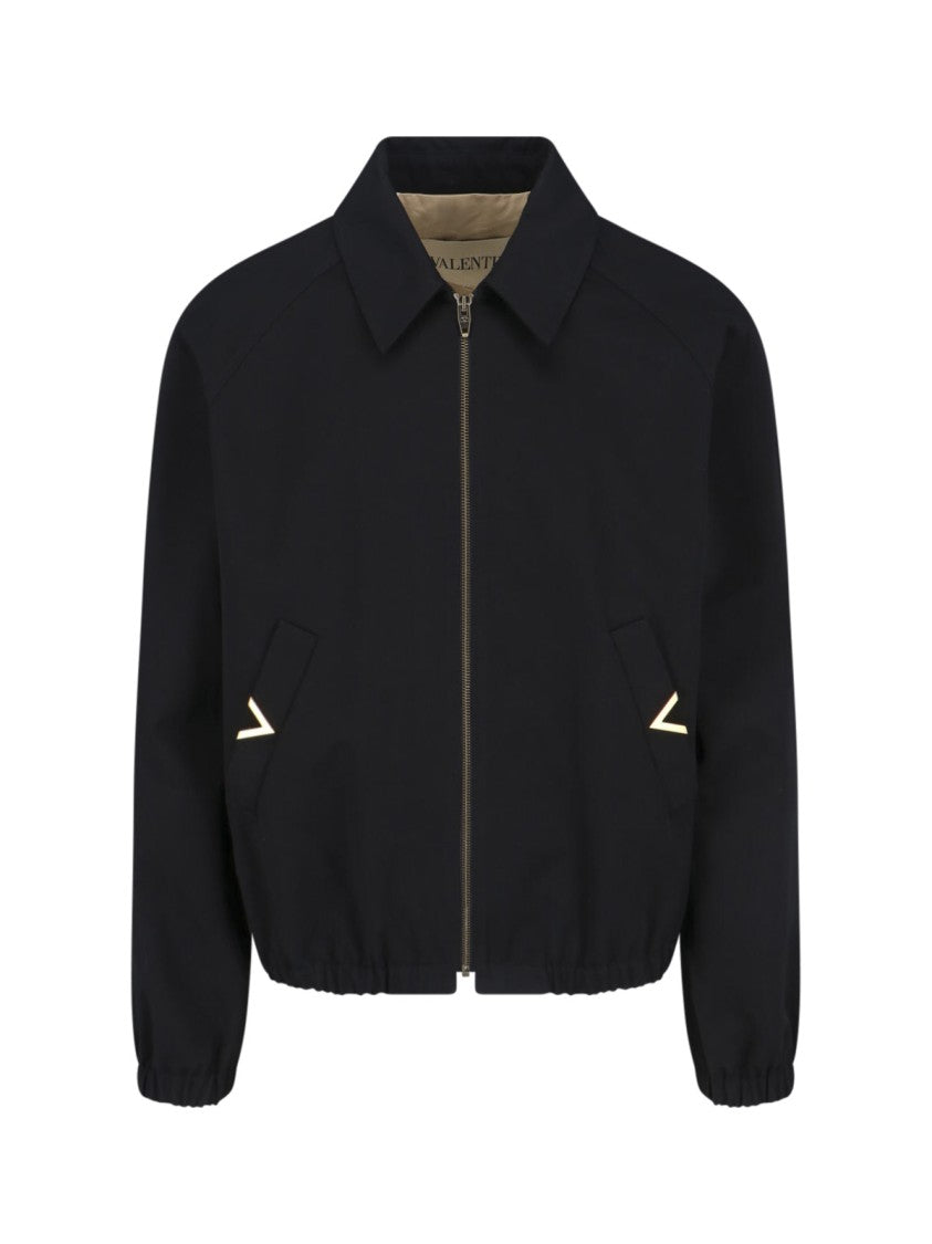Valentino Logo Bomber Jacket