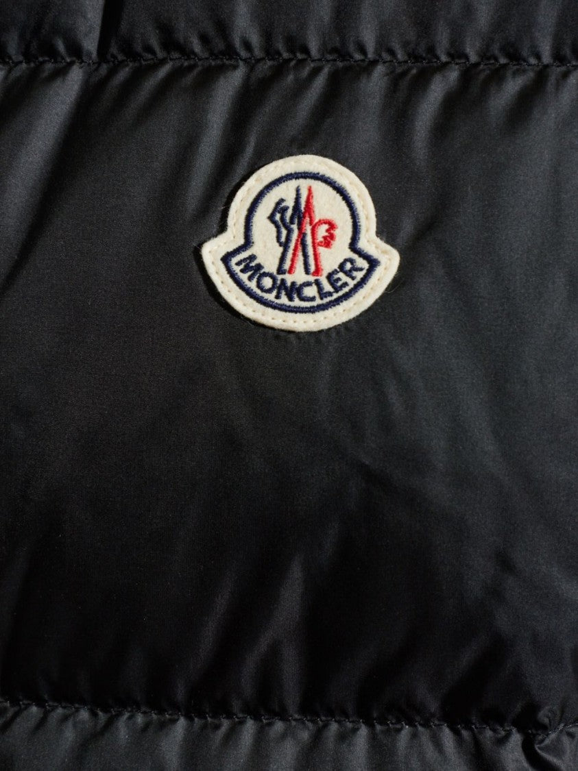 Moncler High Collar Sleeveless Puffer Vest With Quilted Padding