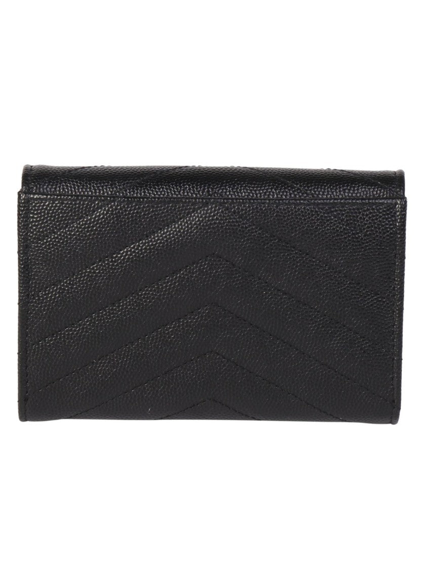 Saint Laurent Textured Calf Leather Wallet