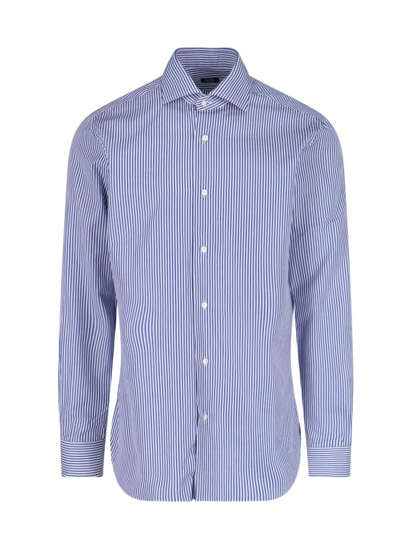 Barba Napoli I' Stripe Shirt – Blue