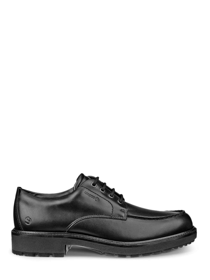 Ecco Streamlined Lace-Up Shoes With Smooth Leather Upper