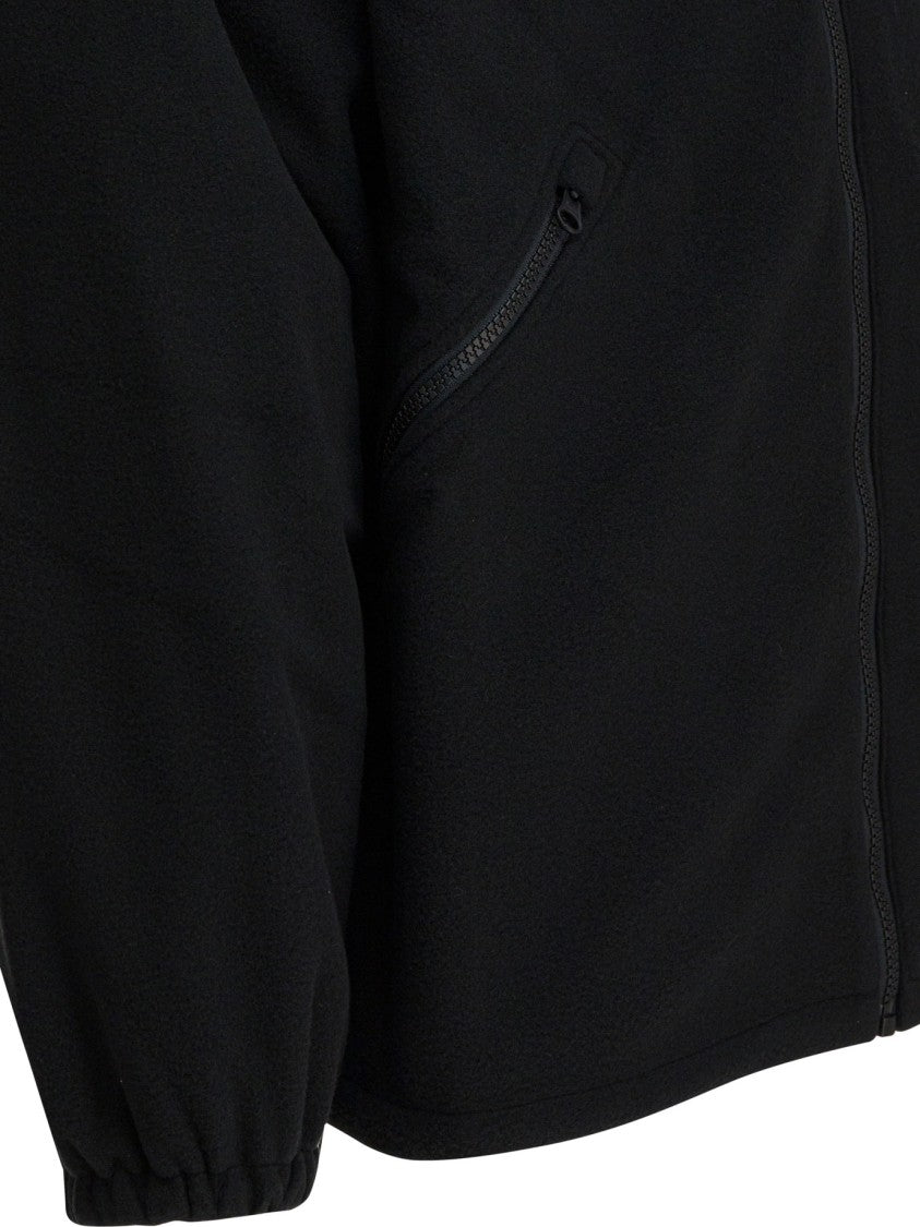 Gr10k Polartec Fleece Jacket With Raised Collar And Double-Slider Zip