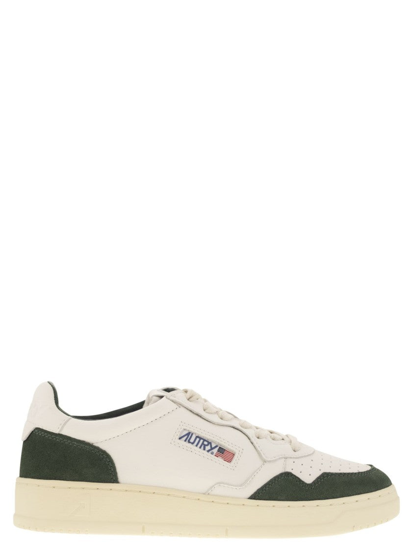 Autry Medalist Low - Leather And Suede Sneakers
