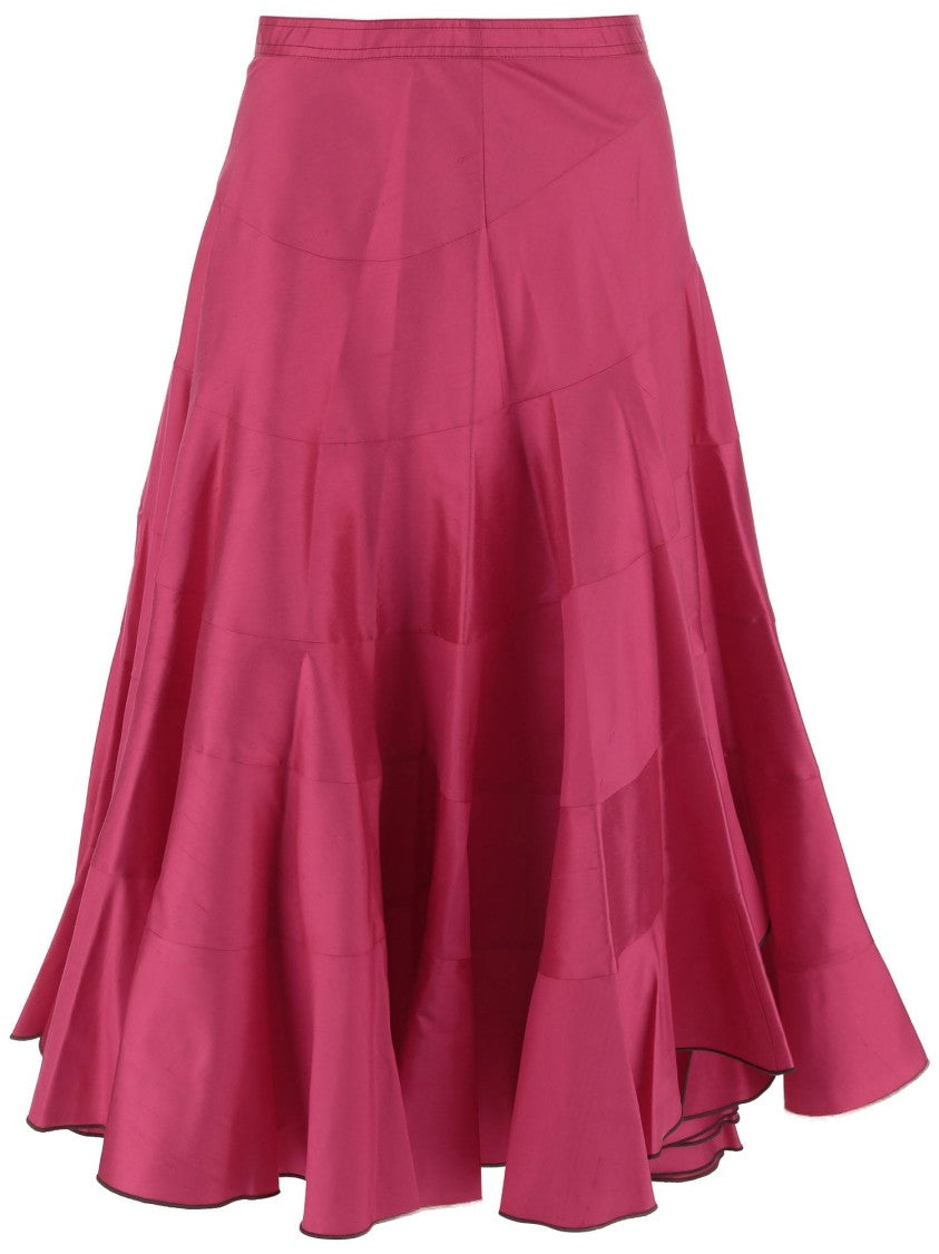 Tory Burch Silk Flared Skirt