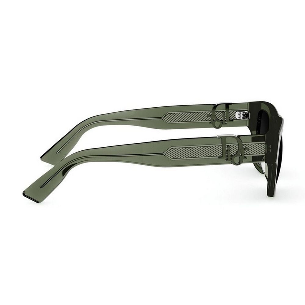 Dior Oblique S3i Translucent Green Acetate Rectangular Dioroblique Sunglasses