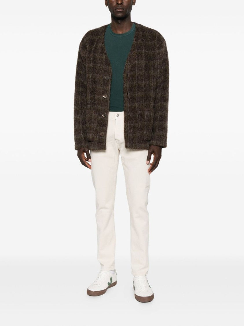 Dondup Classic Straight-Leg Beige Jeans With